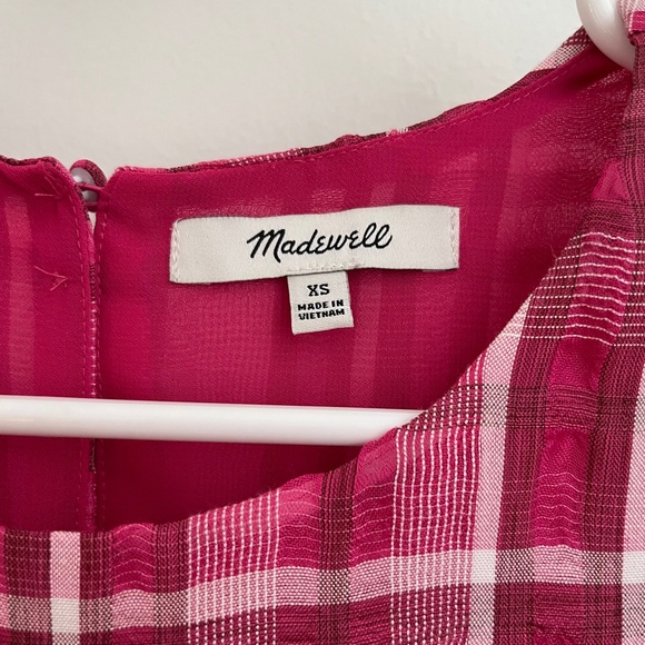Madewell | Plaid Puff-Sleeve Top - Picture 3 of 9